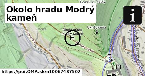 Okolo hradu Modrý kameň