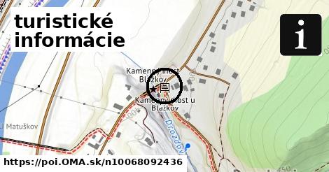 turistické informácie