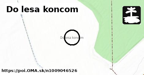 Do lesa koncom