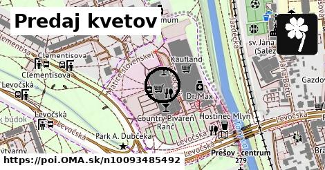 Predaj kvetov