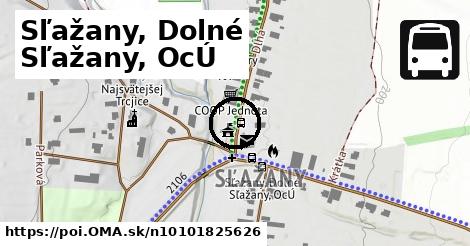 Sľažany, Dolné Sľažany, OcÚ