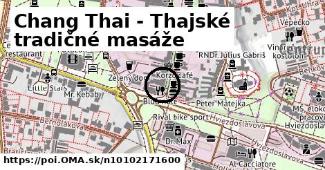 Chang Thai - Thajské tradičné masáže