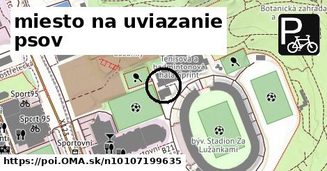 miesto na uviazanie psov