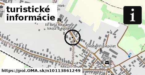 turistické informácie