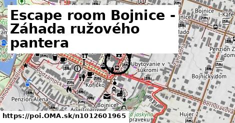 Escape room Bojnice - Záhada ružového pantera