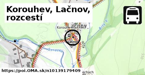 Korouhev, Lačnov, rozcestí