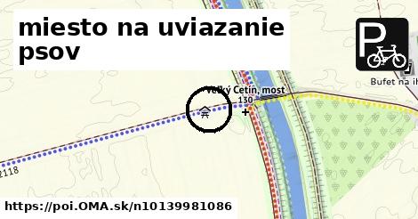 miesto na uviazanie psov