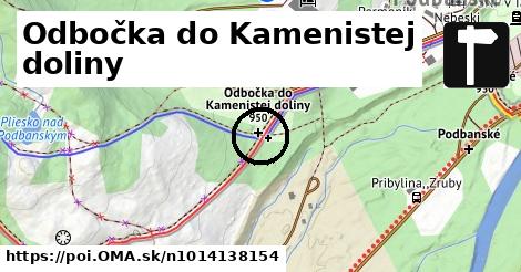 Odbočka do Kamenistej doliny