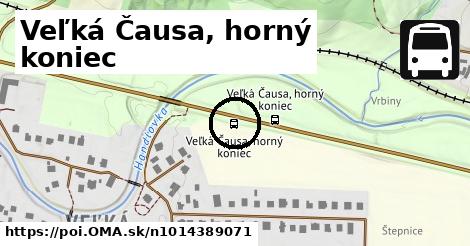 Veľká Čausa, horný koniec