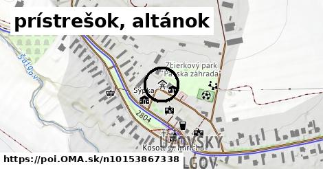 prístrešok, altánok