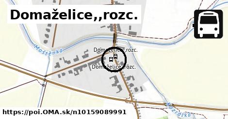 Domaželice,,rozc.