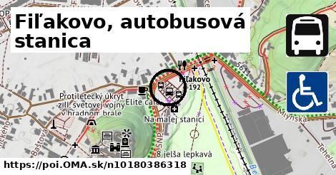 Fiľakovo, autobusová stanica