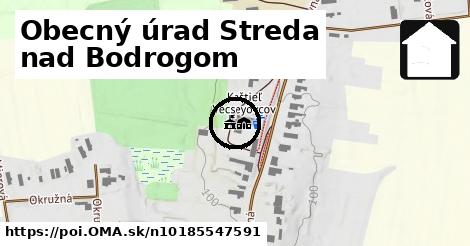 Obecný úrad Streda nad Bodrogom