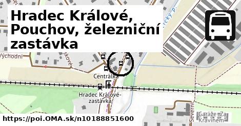 Hradec Králové, Pouchov, železniční zastávka