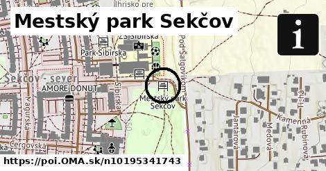 Mestský park Sekčov