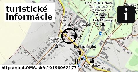 turistické informácie