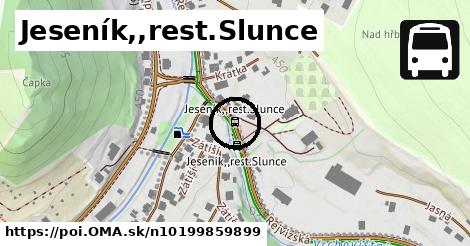 Jeseník,,rest.Slunce