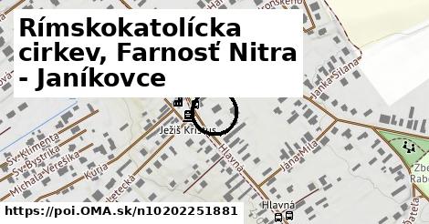 Rímskokatolícka cirkev, Farnosť Nitra - Janíkovce