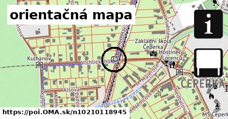 orientačná mapa