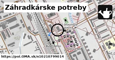 Záhradkárske potreby