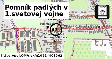 Pomník padlých v 1.svetovej vojne