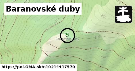 Baranovské duby