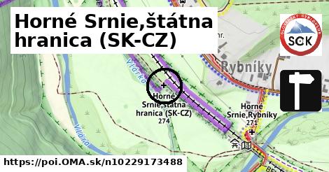 Horné Srnie,štátna hranica (SK-CZ)