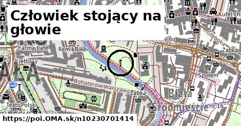 Człowiek stojący na głowie