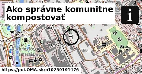 Ako správne komunitne kompostovať