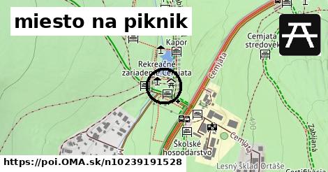 miesto na piknik