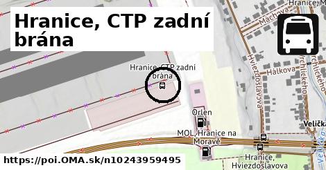 Hranice, CTP zadní brána