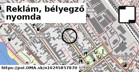 Reklám, bélyegző nyomda