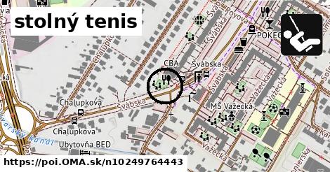 stolný tenis