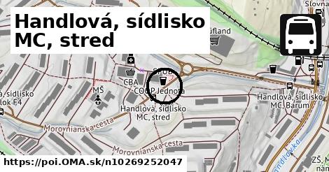 Handlová, sídlisko MC, stred