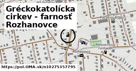 Gréckokatolícka cirkev - farnosť Rozhanovce