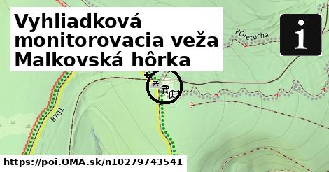 Vyhliadková monitorovacia veža Malkovská hôrka