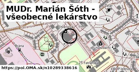 MUDr. Marián Šóth - všeobecné lekárstvo