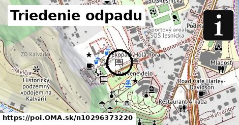 Triedenie odpadu