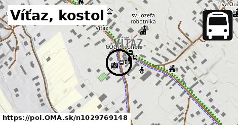 Víťaz, kostol