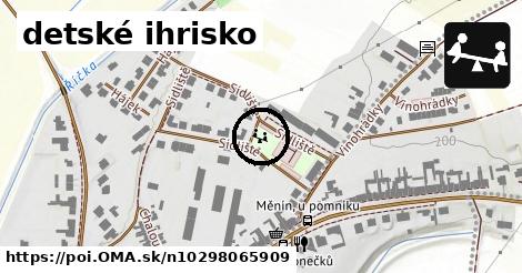 detské ihrisko