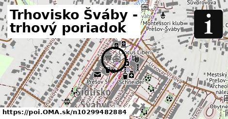 Trhovisko Šváby - trhový poriadok