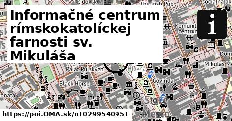 Informačné centrum rímskokatolíckej farnosti sv. Mikuláša