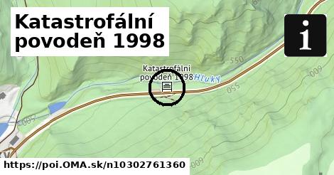 Katastrofální povodeň 1998