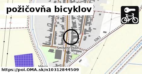 požičovňa bicyklov