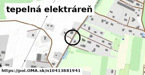 tepelná elektráreň