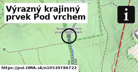 Výrazný krajinný prvek Pod vrchem