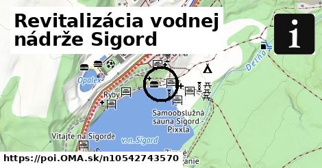 Revitalizácia vodnej nádrže Sigord