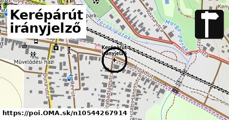 Kerépárút irányjelző