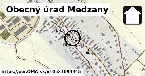Obecný úrad Medzany