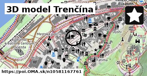 3D model Trenčína